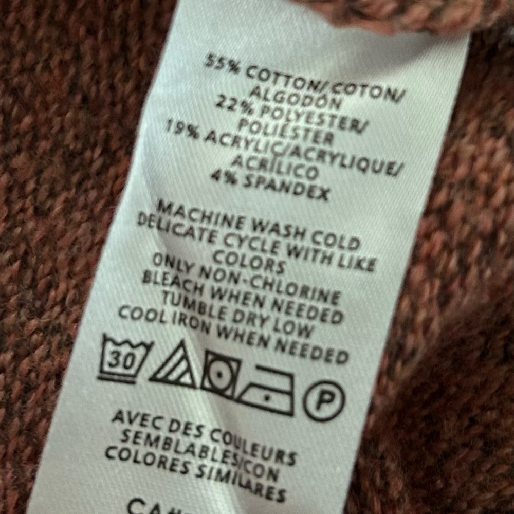 LOFT Rust Button-Up Cardigan - Picture 4 of 4